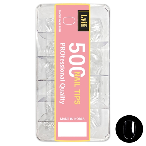 엘비아 숏오발미니 팁 10종 x 50p 투명 1세트