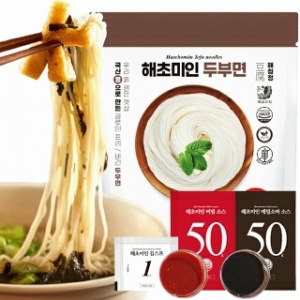 두부면 180g x 25개 +비빔소스 50g x 15개 + 메밀소바소스 50g x 10개