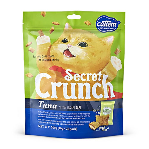 캣템 시크릿 크런치 참치 20개입 200g
