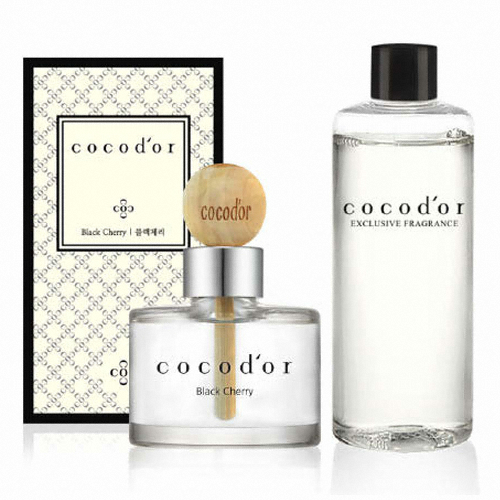 헬스투데이 코코도르 차량용 우드볼 디퓨저 50ml + 리필액 200ml (1세트)_이미지