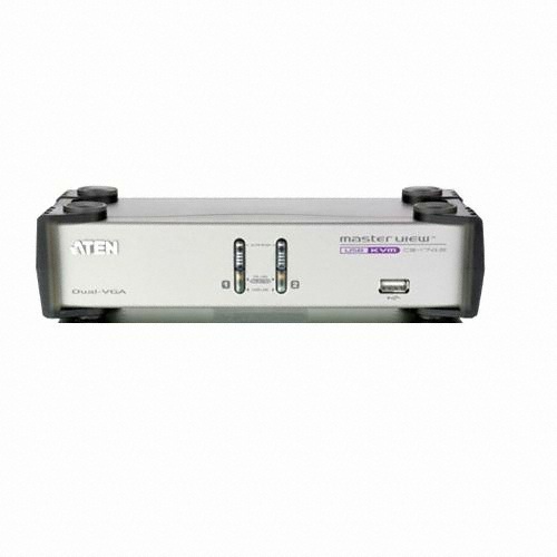 2포트 USB 듀얼 뷰 KVMP 스위치 (CS1742)