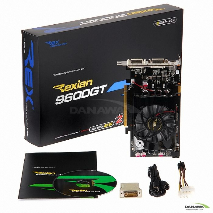 Rextech 지포스 9600GT Rexian Black Edition2 512MB AC20_이미지