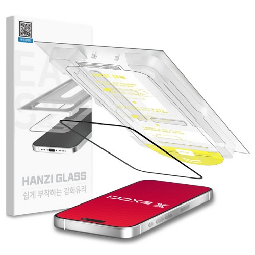 EXCCI 아이폰11 프로 맥스/XS맥스 3스텝 핸지 글라스 강화유리 보호필름 (액정 1매)