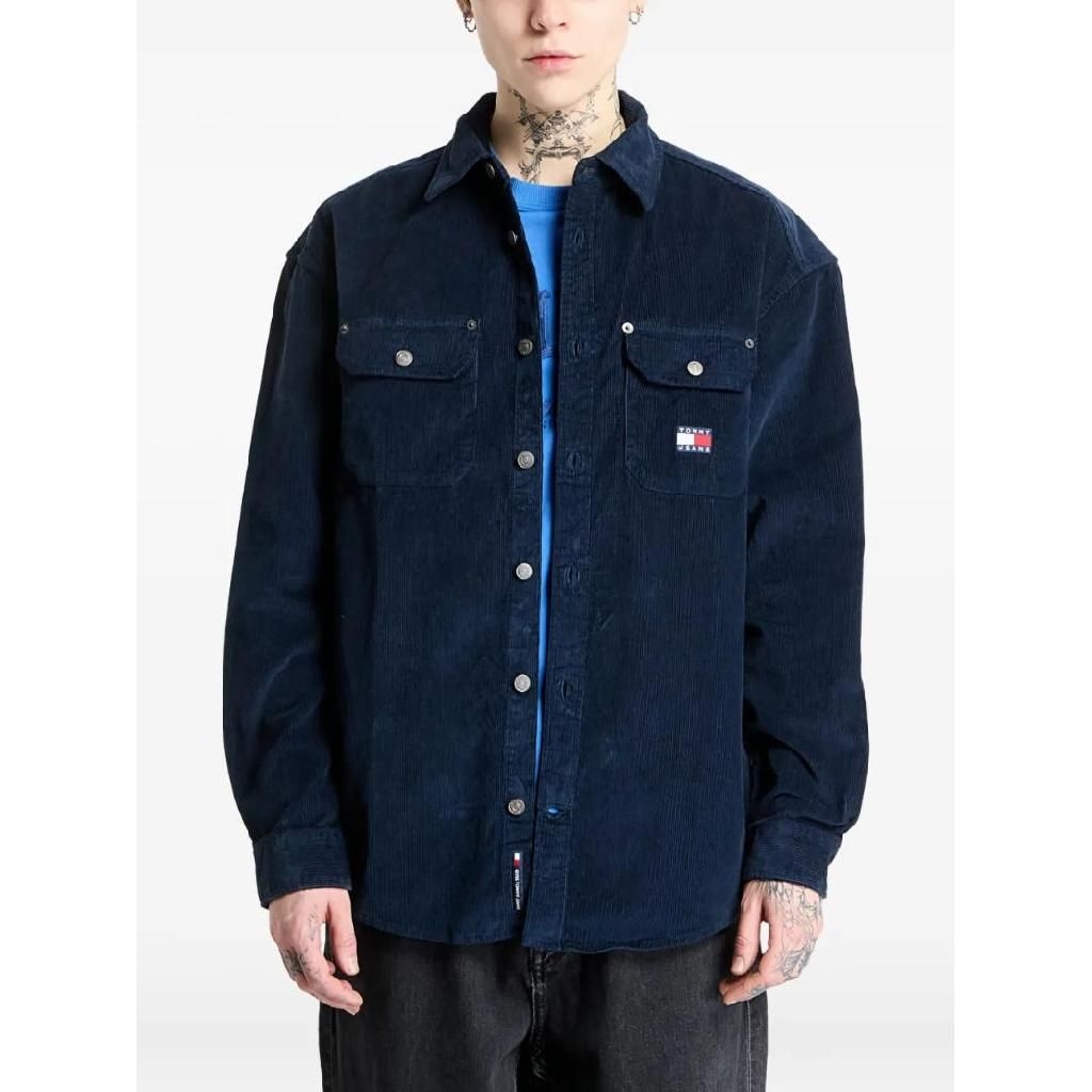 타미힐피거 코듀로이 셔츠 재킷 DM0DM20671C1G T_이미지