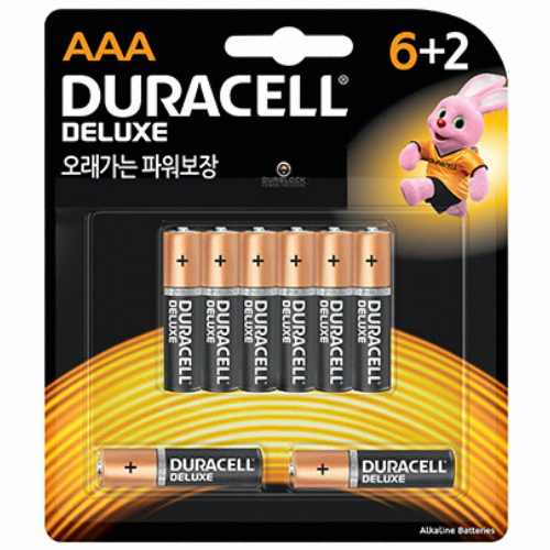 듀라셀 디럭스 알카라인 AAA (8개)_이미지