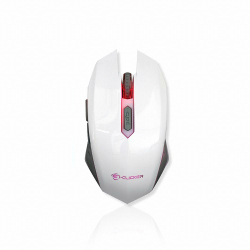 지클릭커 GM-E5000 LED 무소음 마우스 (화이트)_이미지