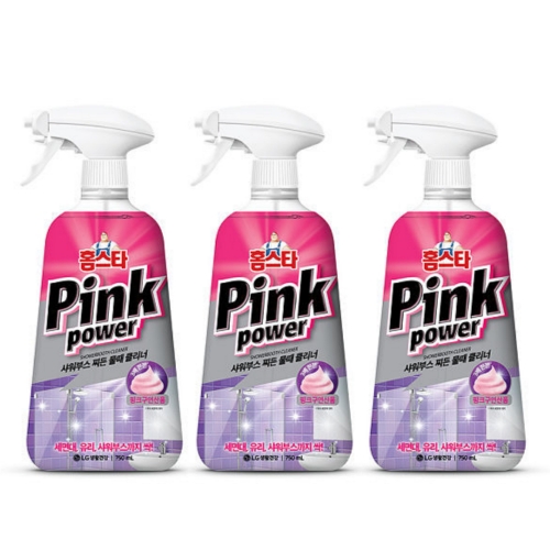  홈스타 핑크파워 샤워부스 클리너 750ml [3개]