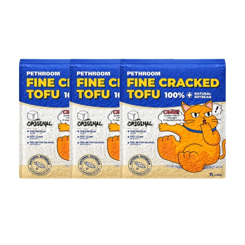 페스룸 파인 크랙 두부 모래 오리지널 2.8kg (3개)_이미지