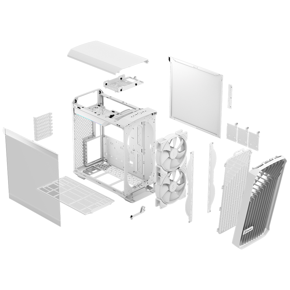 Fractal Design Torrent Compact RGB TG Clear Tint (화이트)_이미지