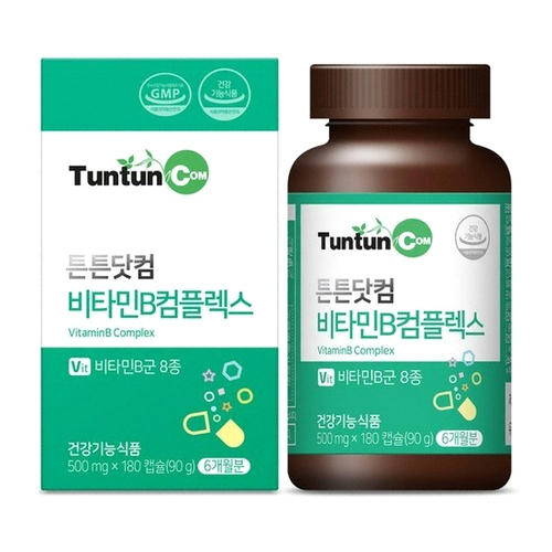 튼튼닷컴 비타민B 컴플렉스 500mg 180캡슐 (1개)