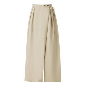 포커스 랩 스타일 핀턱 와이드 팬츠_PBINF5S1PT7081_이미지