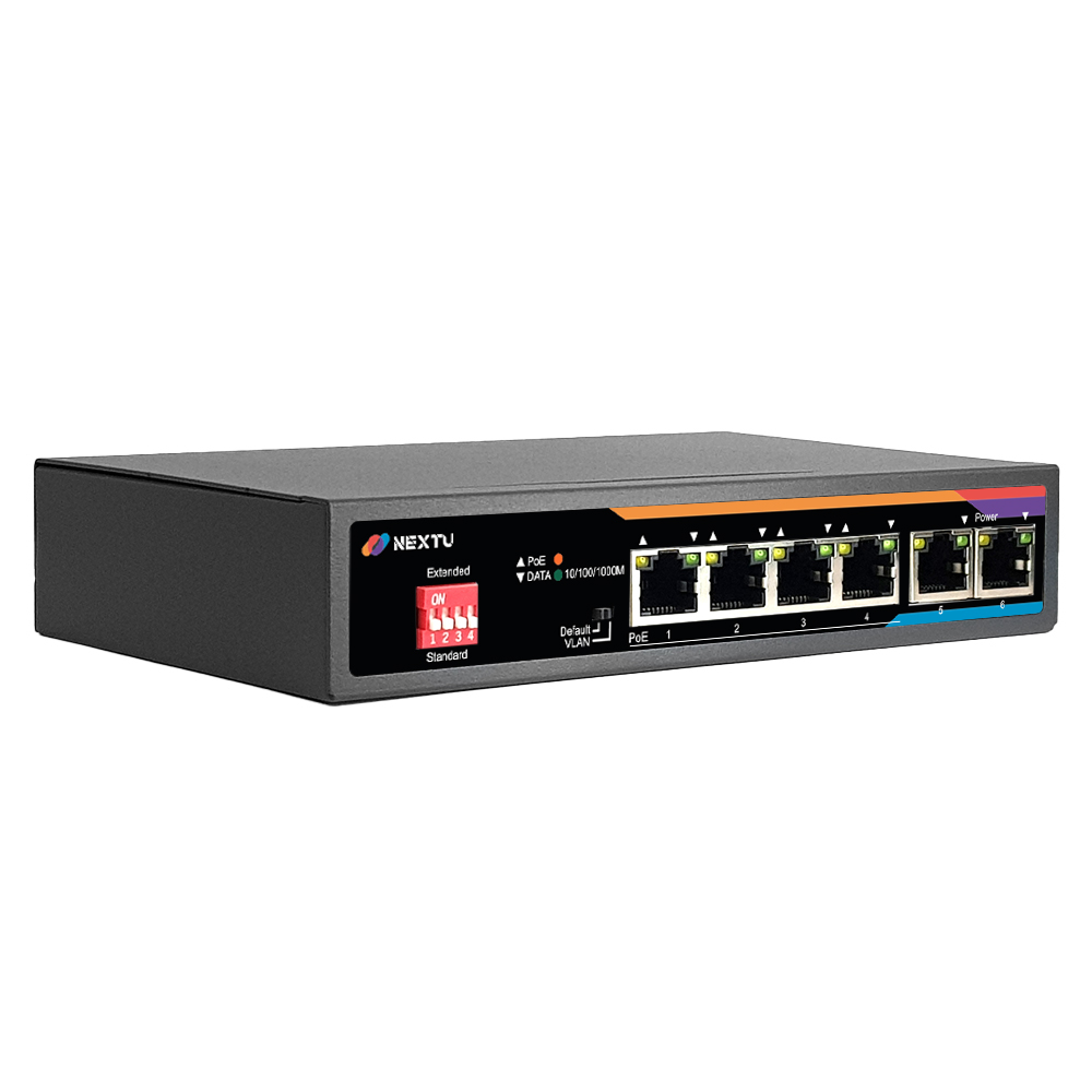 이지넷유비쿼터스 넥스트 NEXT-POE6006GF-60 AI지능형 PoE 스위치허브_이미지