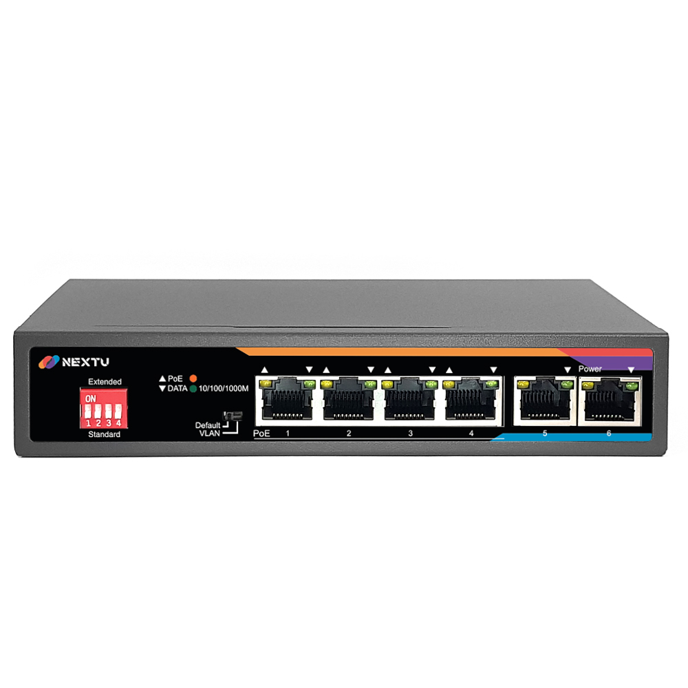 이지넷유비쿼터스 넥스트 NEXT-POE6006GF-60 AI지능형 PoE 스위치허브_이미지