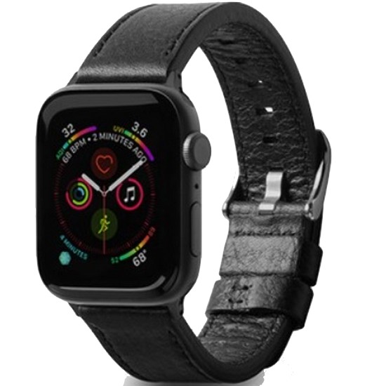 리어스 링케 갤럭시워치 레더원 클래식 가죽 시계줄 (블랙)