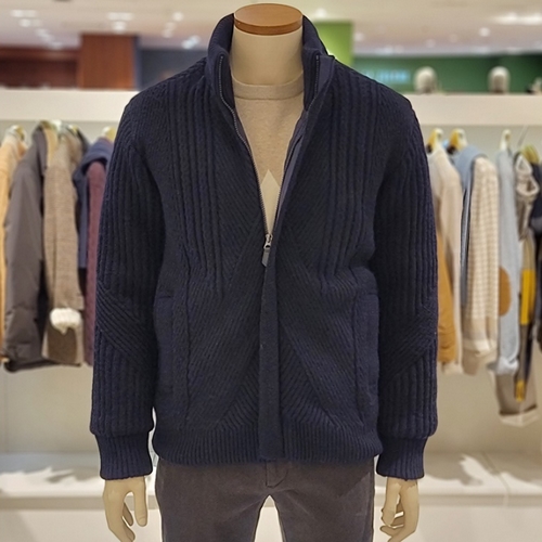 올젠 덕다운 스웨터 집업 가디건 ZOC4EC1311