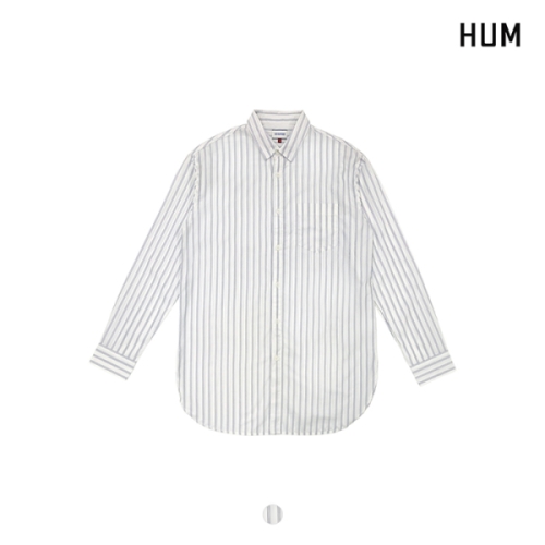 HUM 유니 50수평직 오버핏 변형ST 셔츠FHMSCSL703M_이미지