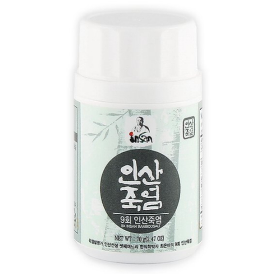 인산죽염 9회 죽염 분말 70g (1개)