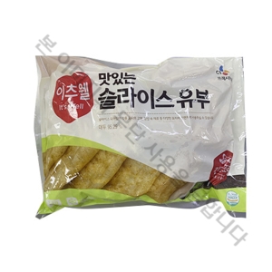 CJ프레시웨이 이츠웰 유부 슬라이스 1Kg 우동 국수 김밥
