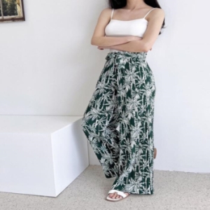 오노마 ONM 여성 여름 플리츠 프릴 와이드 밴딩팬츠 30249178