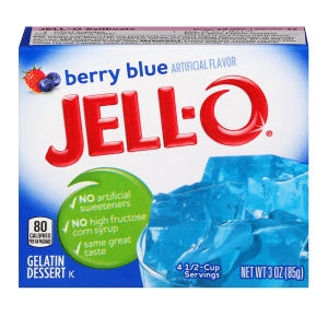 Jell O 젤로 베리 블루 젤라틴 젤리 푸딩 85g 8개