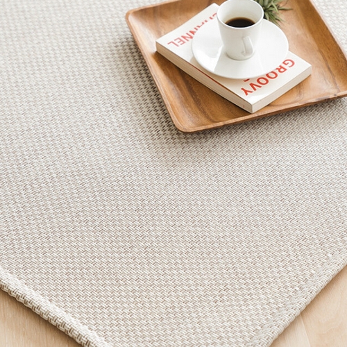 스칸디앤홈 먼지없는 플레인 사이잘룩 사각 러그 (100x50cm)_이미지