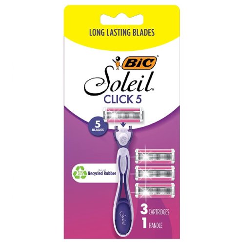 BIC 솔레일 클릭 5 면도기 + 면도날 해외구매 [면도기1개+날2개]