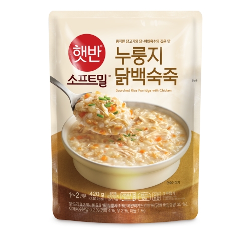 CJ제일제당 햇반 누룽지닭백숙죽 420g