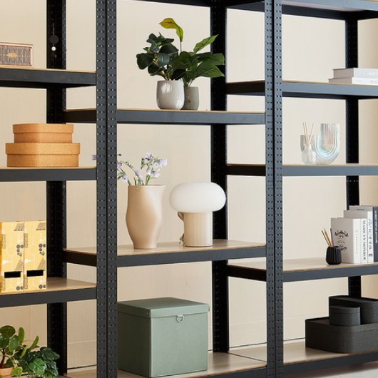 파인콘 트레벨 더블 앵글 조립식 4단 철제선반 800x400 (150cm(높이))_이미지