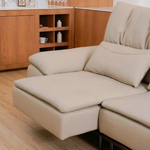 파찌홈 바흐 모션 슬라이딩 천연가죽 소파 3인용_이미지