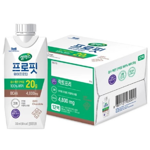 매일유업 셀렉스 프로핏 웨이프로틴 초콜릿 330ml (48개)_이미지
