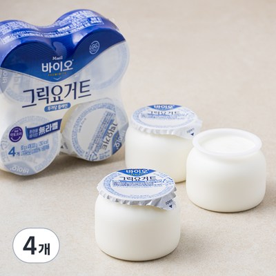 매일유업 매일바이오 그릭요거트 무가당 플레인 80g (32개)_이미지