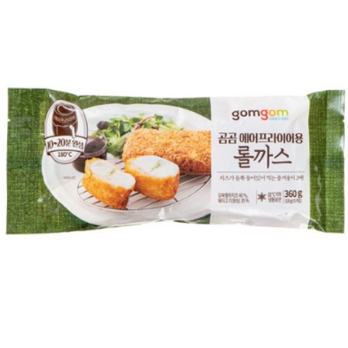 곰곰 에어프라이어용 롤까스 360g (4개)_이미지