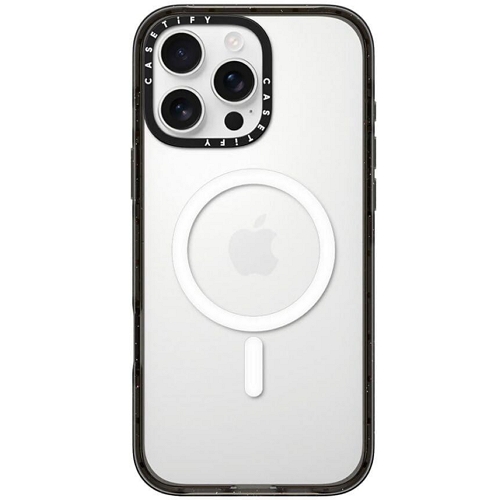CASETIFY 아이폰16 프로 클리어 블랙 임팩트 맥세이프 케이스 (해외구매)_이미지