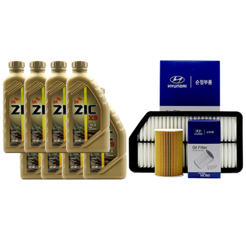 SK엔무브 지크 X9 FS 5W30 + 순정필터 올뉴투싼 2.0 디젤_이미지
