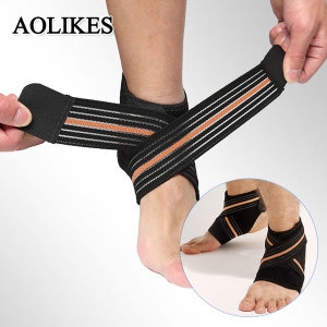 엠케이 올리커스 aolikes 발목보호대7126블랙오렌지 左왼쪽  보호대모음_이미지