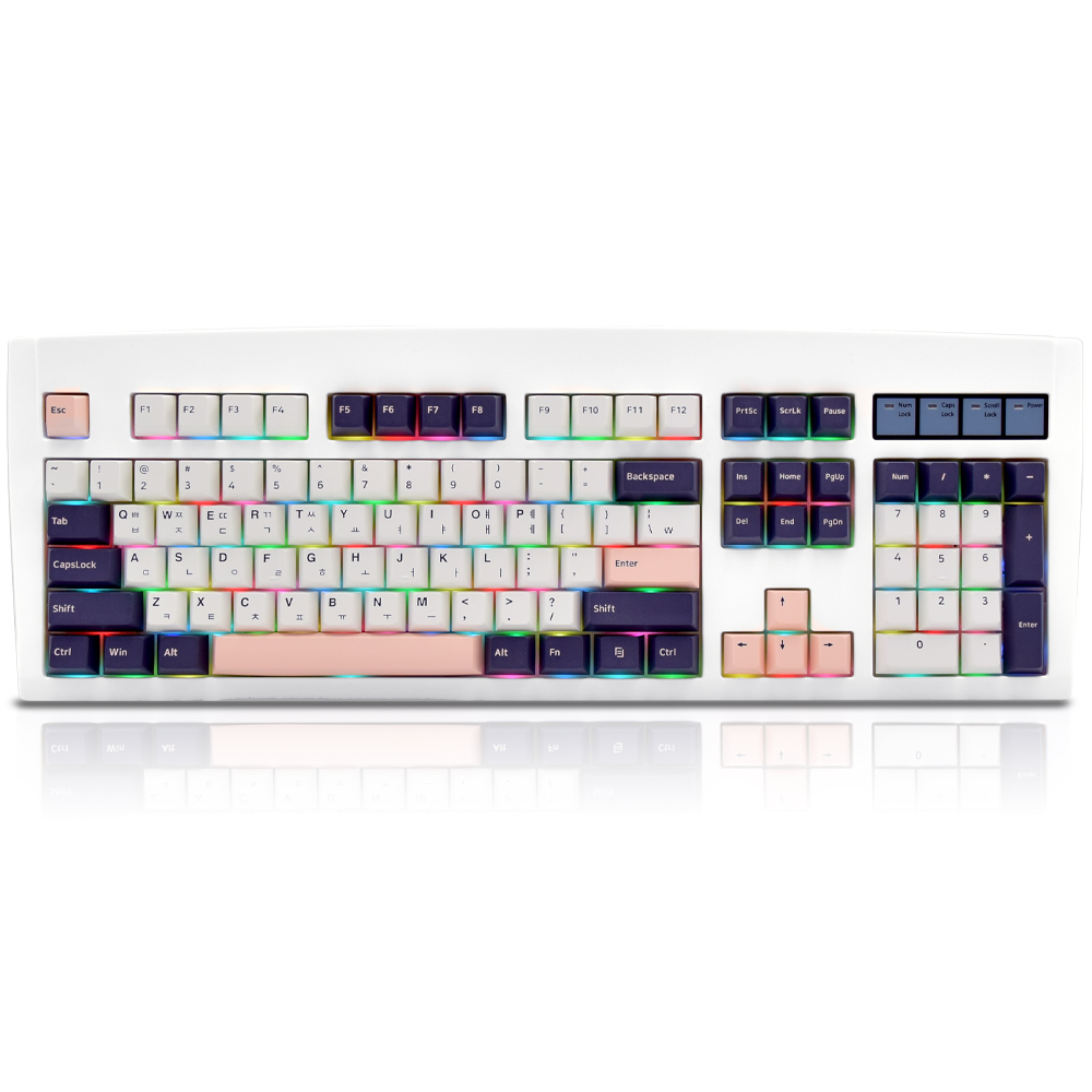 QSENN DT35 104 가스켓 유무선 기계식 화이트 (중고)_이미지