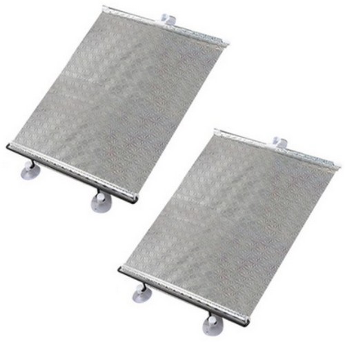 블럭마트 차량용 롤업 햇빛가리개 실버 45cm