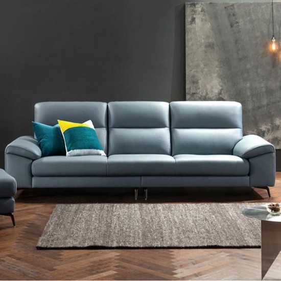 자코모 드로우 슈렁큰 천연가죽 소파 4인용 (스툴포함)_이미지