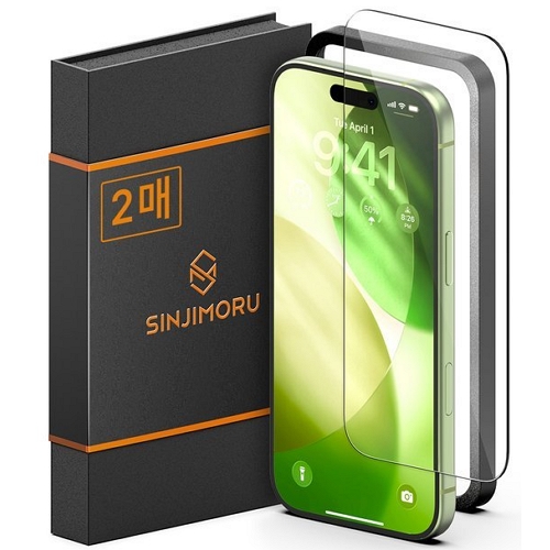 신지모루 아이폰17 프로 맥스 신지글래스 2.5D 강화유리 보호필름 (액정 2매)_이미지