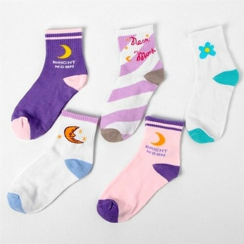 사랑해요 빅사이즈사랑해요 C472L101 5장 패션문여성용양말 DT 5켤레_이미지