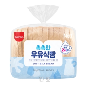삼립 촉촉한 우유식빵 330g (1개)_이미지