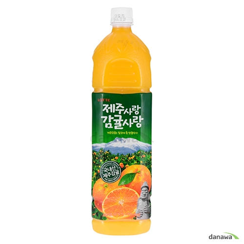롯데칠성음료 제주사랑 감귤사랑 1.5L (12개)