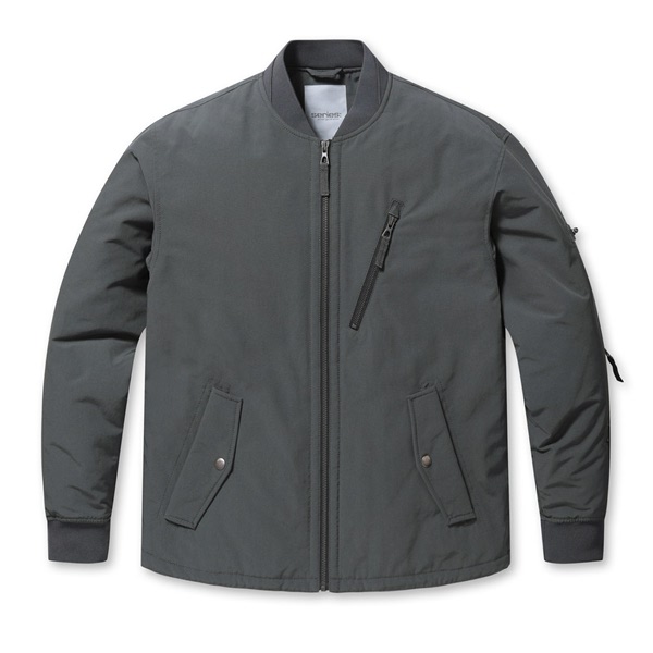 시리즈 지퍼 포켓 스타디움 패딩 점퍼 SHUAX23921GYD