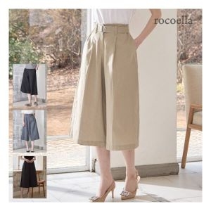 로코엘라 마렌 린넨 블렌디드 벨티드 와이드 큐롯 팬츠 856527_이미지