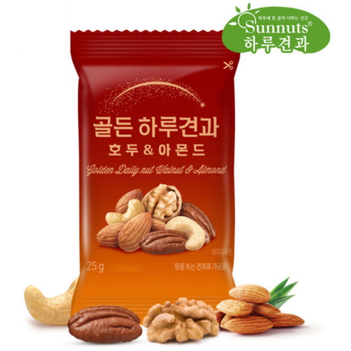 선명농수산 썬넛트 골든 하루견과 호두&아몬드 25g (110개)