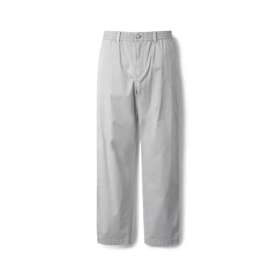GARMENT DYED ELASTIC-WAIST LOOSE PANTS SAPNM25411GYL