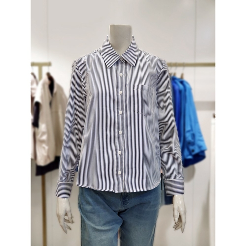 리드마크 안지크 스트라이프 기본 셔츠 남방 AI2BL5100 네이비 88 66