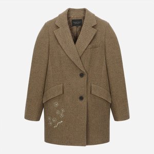 써스데이아일랜드 하프 코트 T228MCT236W_이미지