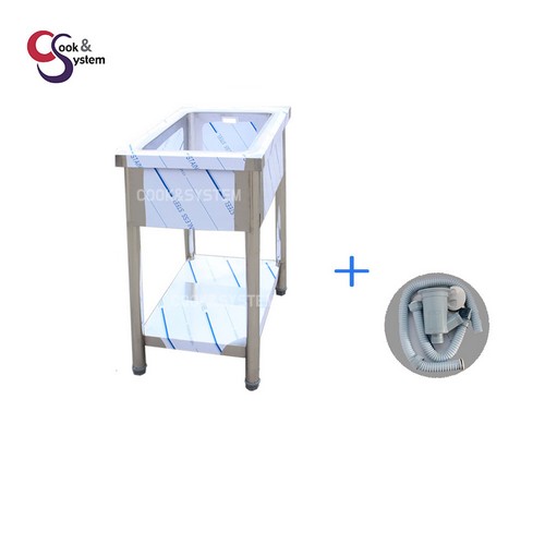 쿡앤시스템 업소용 무턱 개수대 1조 (40cm)_이미지