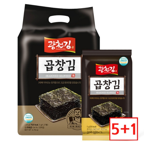 광천김 곱창김 도시락김 선물세트 135g [1개]